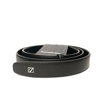 [해외]제냐남자명품벨트70007970 ERMENEGILDO ZEGNA Mens Skinny Leather Dress Belt Black ( 245)