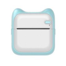 사진인화기 휴대용포토프린터 핸드폰 사진출력 사진인화기 미니 bt 포켓 열전 사 미니 용, 파란색