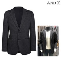 (정품)ANDZ (95사이즈 특가) 앤드지 챠콜그레이 베이직 스트레치 투버튼 자켓