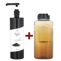 [ 국산 ] 서리태차 검정콩차 서리태원액 음료 농축액 베이스 1000ml (물병무료증정)