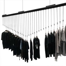 옷 행거 천장 쇼핑몰 남성 여성 매장 창업 편집샾, 200cm + 걸이 25개