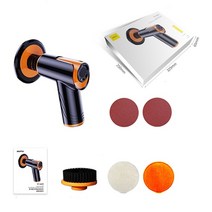 무선광택기 전동 자동차 차량 폴리싱 폴리셔 100w 버퍼 폴리 셔 1800rpm 가변 속도 자동 연마 기계 충전식 배터리 버핑 왁싱 기계, 1 세트