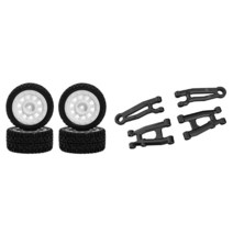 2 Set RC Car Part 1 Set RC Car Wheel Tires Tyres 1 Set Rear Upper Lower Arm, [1] 다채로운