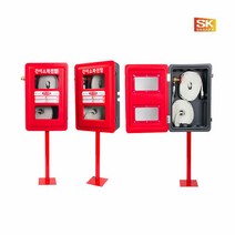 간이소화전함2구앙카형SKS-2-3-500호스2롤소방호스임시소방화재, 단품