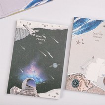 2023 날짜형 다이어리 1P 주간 월간 12개월 플래너, 도토리 3 우주별 여행 일지
