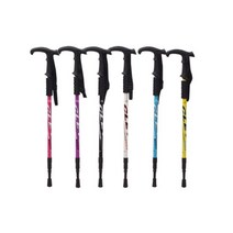 [센스만점] 하이킹 등산 등반 지지대 막대 초경량 트래킹 T자형 지팡이 스틱, 블랙