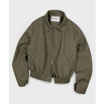 PLACE STUDIO 비건 레더 점퍼 오버핏 싱글 블루종 자켓 브라운 Vegan Leather Jumper Overfit Single Blouson Jacket BROWN YE