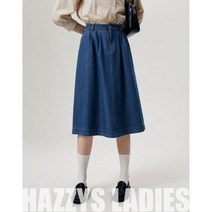 데님 플레어 스커트 HSSK3B306