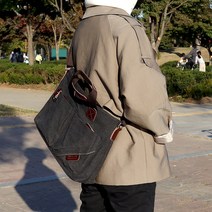 빈티지 캔버스 크로스백 숄더백 노트북 수납 가방