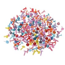QDY Scrapbooking 공예 어린이 DIY s 공예에 대 한 200 금속 종이 패스너, 8x12mm, 혼합 색상