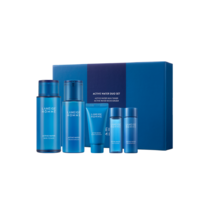라네즈 옴므 액티브워터 2종세트 액티브 워터 스킨 180ml + 모이스처라이저 125ml+증정 (클렌저품 30ml+스킨25ml +모이스처라이저25ml)