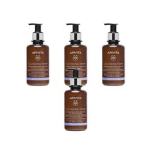 아피비타 크리미 클렌징 폼 200ml Apivita Mousse Onctueuse Nettoyante, 4팩