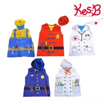 캐스비플레이 조끼형 역할의상 역할놀이 직업옷, 경찰복(1781)