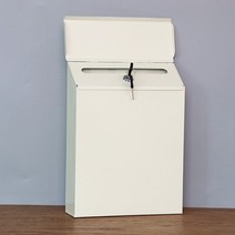 비밀번호벽걸이우체통 자물쇠 건의함 drop box 내구성 봉투 서류 우편함 집 방 시골 장식, 베이지