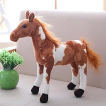 진짜같은 조랑말 인형 대형 당나귀 귀여운 말인형 동물 봉제인형 4종 30cm - 90cm, B, 50cmcm
