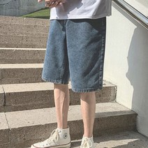 QHR967745청바지 남자반바지 INSUM09 워싱진 데님팬츠 컷팅
