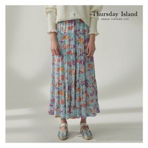 써스데이아일랜드 Thursday Island 여성 프릴단 언발 티어드 스커트 T212MSK131W _ERZ 396379