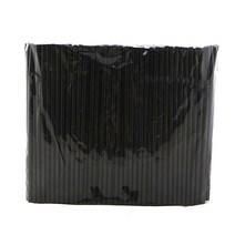 7mm 25cm 블랙 자바라 스트로우 음료용 1봉 500개입, 1개
