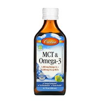 Carlson 칼슨랩 mct 엠씨티 코코넛 오일 C8 카프릴산 오메가3 200ml 레몬, 1개