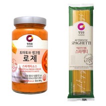 청정원 로제 스파게티소스600g+스파게티면250g