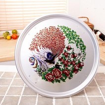 UVG535448호족반 차상 꽃소반중특왕대 밥상접이식 양은밥상 테이블 랜덤발송 51cm 전통 자개 미니소반