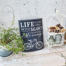 Countryitem모닝 라이프 자전거 철제 사인보드, 상세 설명 참조