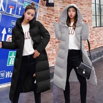 슬림한 허리라인 무지 롱점퍼 웰론 발열 소재