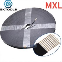 타이밍 벨트 풀리 타임 MXL 타입 블랙 폴리우레탄 벨트 스틸 와이어 PU 오픈 타이밍 벨트, 6mm-MXL-PU_1m