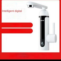 전기순간온수기 탱크 없는 스테인레스 스틸 소재 순간 온수기 수도꼭지 주방 욕실 난방 전기 220v, 02 White_01 미국