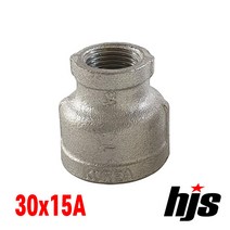 국산 스텐 304 이경 소켓 30x15A / SUS 304 스텐레스 레듀샤 무독성 부속 연결