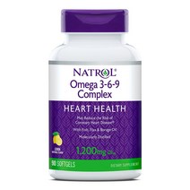 Natrol 오메가 369 콤플렉스 1200mg 90 소프트젤, 90정, 1개