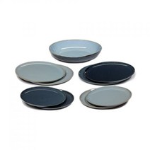 북유럽 세락스 Serax Terres de Rêves 디너 세트 9 pieces Smokey 블루 다크