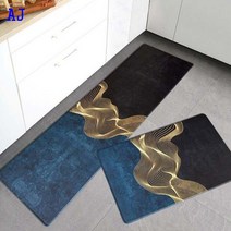 SKANDSALO 북유럽 PVC 싱크대 주방매트 발매트 특대 현관 깔개, AJ_45x75cm