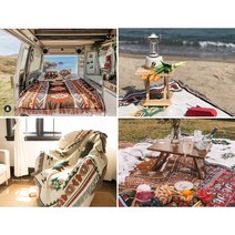 인디언 소울 텐트 매트 차크닉 차박 캠핑 이너 매트 블랭킷 담요, 6.잉카블루