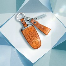 아이오닉5 키케이스 가죽 차키케이스 현대, 레드, 리츠S HE-I6, 스트랩각인추가