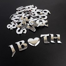 1P 입체 디자인 이니셜문자 특수문자이니셜, M