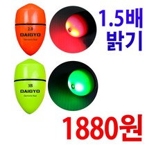 다이교 1.5배 밝기 구멍 전자찌 낚시찌 야간찌 바다찌, 13.DIG전자찌그린2.0벌크