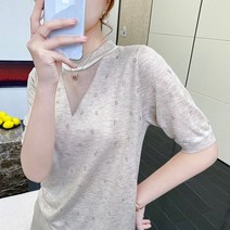 반짝이 스웨터 베이직 반팔 긴팔 글리터니트 봄 여름 오넥 소프트 울 혼합 편지 스팽글 풀오버 t셔츠 니트베이스 캐주얼