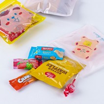 곰돌이 지퍼백 간식 5종 세트 꾸러미 과자 상자 묶음 답례품 선물 단체, 단품, 단품