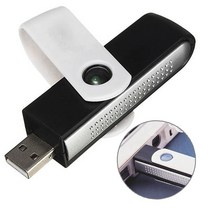차량용가습기 자동차 신선한 이온 공기 청정기 회전식 USB 사무실 홈 미니 오존 발생기, 한개옵션0