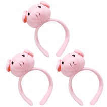 돼지 인형 머리띠, 3개