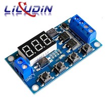 듀얼 MOS LED 디지털 시간 지연 릴레이 트리거 사이클 타이머 스위치 회로 보드 타이밍 제어 모듈 DIY DC5-36V
