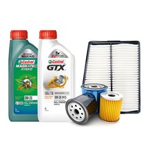 올뉴 K3 1.6 가솔린 18년형 (터보X) 엔진오일 교환 세트(엔진오일 4L + 순정필터), GTX 합성오일 세트