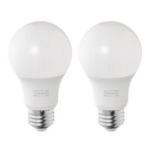 SOLHETTA 솔헤타 LED전구 E26 470루멘 구형 2개 한세트