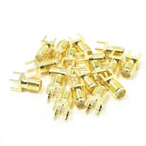 20 배 끝 시작 PCB 마운트 SMA 여성 플러그 스트레이트 RF 커넥터 어댑터, 보여진 바와 같이, 하나