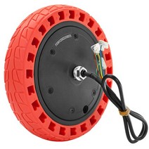 8.5 인치 전기 스쿠터 브러시리스 모터 36V 250W 8 1/2x2 색 벌집 솔리드 타이어 Xiaomi Mijia M365 휠 허브 부품, [02] 빨간