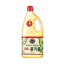 CJ제일제당 풍미 백설 콩기름 콩식용유 캠핑식용유 1.8L 업소용 전부침 새우튀김 식용류오일, 3개