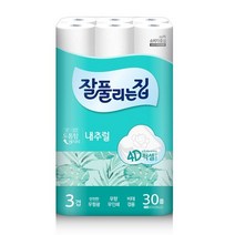 미리생활 잘풀리는집 깨끗한3겹 내추럴 25m 30롤 물에잘녹는 두툼한 두꺼운 두루마리 휴지, 미리생활 잘풀리는집 깨끗한3겹 내추럴 25m30롤 1팩