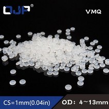 오링 o-ring 10 개/몫 O-링 실리콘 CS1mm 두께 OD4/4.5/5/5.5/6/6.5/7/7.5/8/8.5/9/9.5/10/10.5/11/11.5/12/13mm O 링, 10x8x1mm, 10 pieces