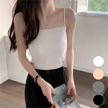 앨리스도매 여자 이너웨어 언더웨어 날씬라인 캡내장 골지 끈나시 (9681157)